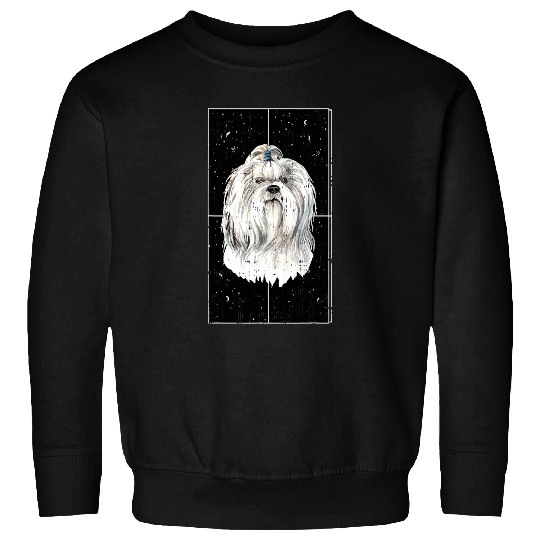 Shih Tzu Breed Puppy Space Cute Animal Dog Lover Gifts Sweatshirts