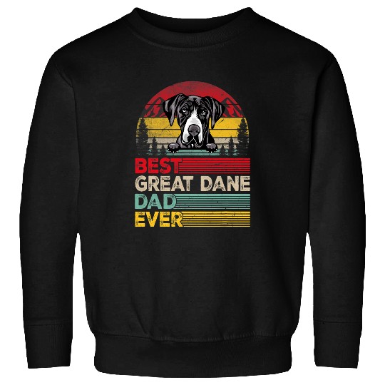 Dog Great Dane Mens vintages Great Dane Dog Fathers Day Christmas Puppy Lover Sweatshirts