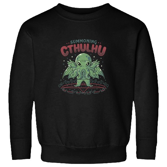 Octopuss Lover Summoning Cthulhu Halloween Ritual Funny Cute Cthulhu549 Sweatshirts