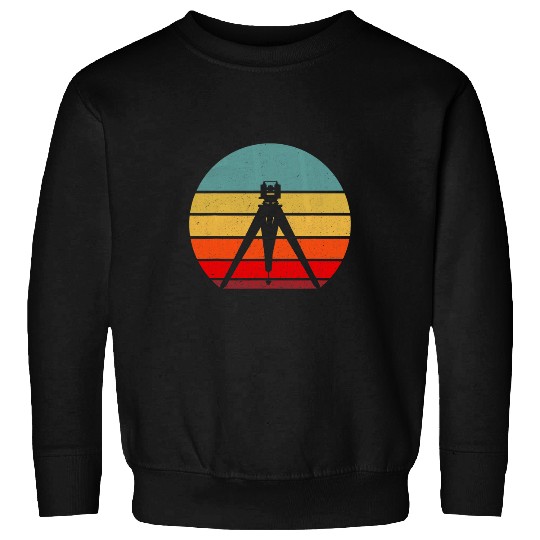 Land Surveying Analyst Retro Land Surveying Land Surveyor Sweatshirts