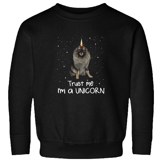Keeshond Je Suis Un chien Unicorn Sweatshirts