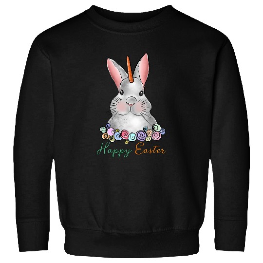 Happy Easter Bunny Unicorns Bunnycorn Cute Spring Tee Sweatshirts