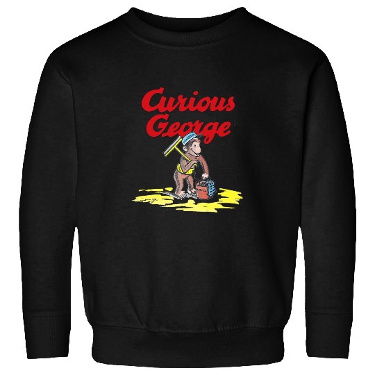curious george window cleaner portrait logo Sweatshirts