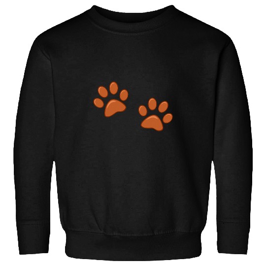 Brown Paw Prints Sweatshirts