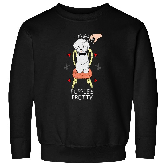 Funny Dog Groomer Gift Art Sweatshirts