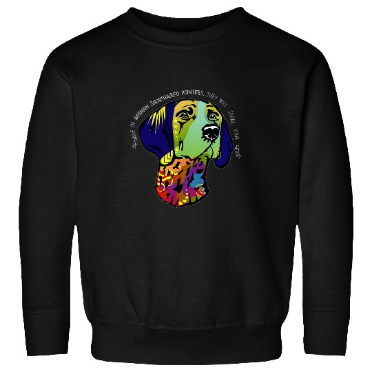 German Shorthaired Pointer Artwork Painting Sweatshirts