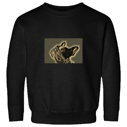 Frenchie Art Fashion Abstract Painting of French Bulldog 1 Sweatshirts