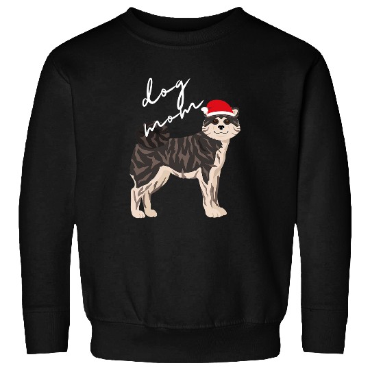 Dog Akita Brown Brindle Akita Dog Mom Christmas Sweatshirts