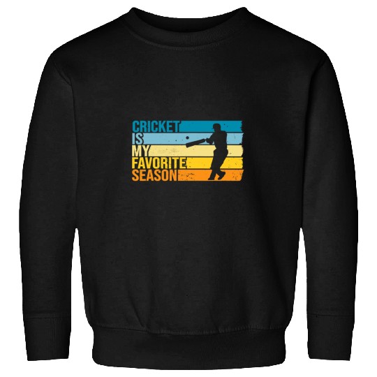 Cricket Fan Is My Favorite Season For Cricket Player Sweatshirts