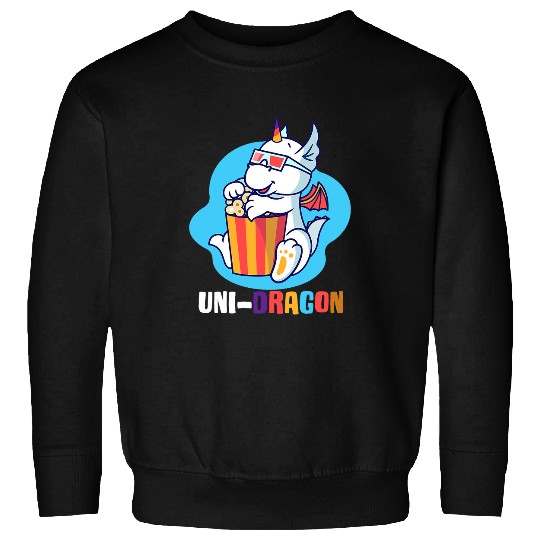 Halloween Baby Unicorns Dragon Costume UniDragon Popcorn Sweatshirts