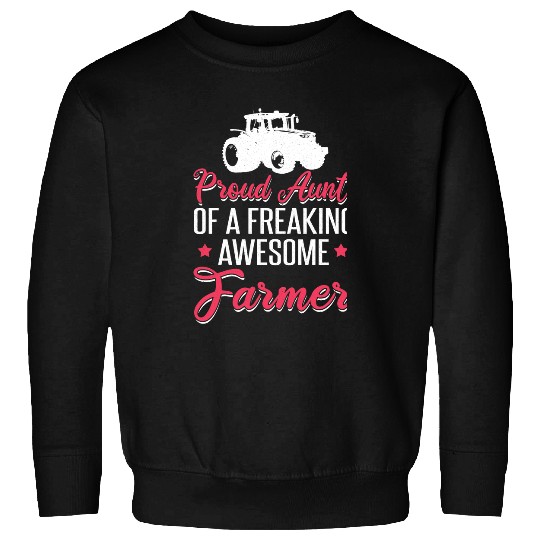 Tractor driving Farming Farm Tractor Agriculture Harvester Farmer Aunt Sweatshirts