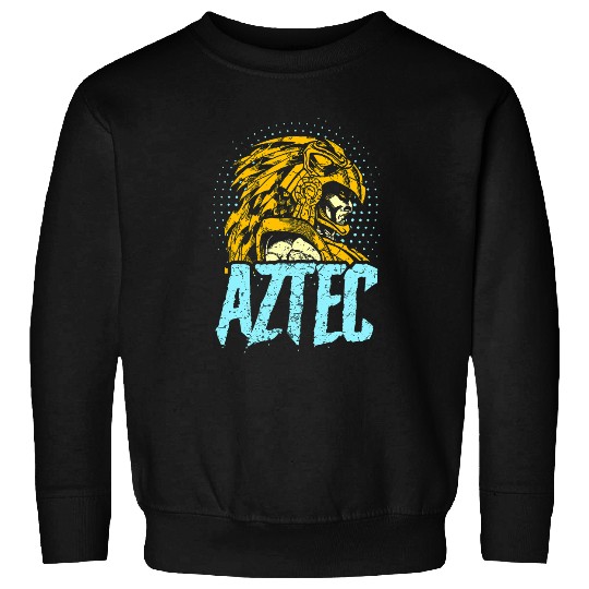 Aztec Warrior King Mexican Native Art Maya Mayans 2 Sweatshirts