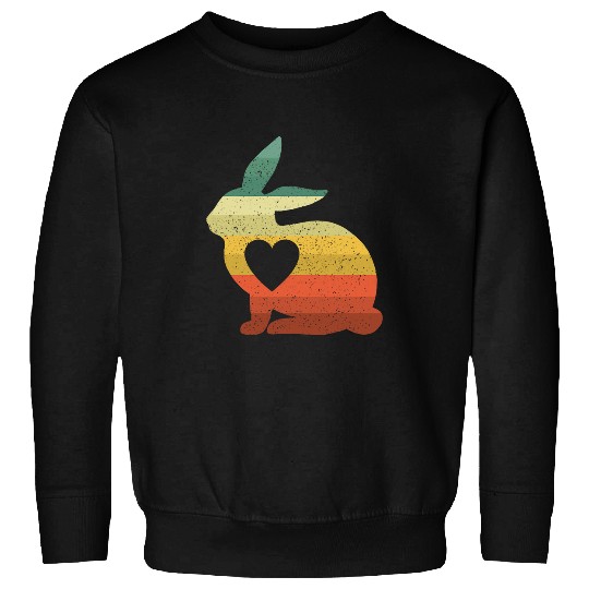 Rabbits Love Bunny Rabbit Lover Animal Pet Owner Easter Vintage Sweatshirts