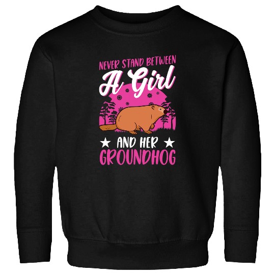 Groundhog Girl Marmot Woodchuck 32 Sweatshirts