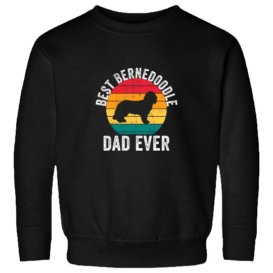 Bernedoodle Dad Daddy vintages Sunset Bernedoodle Lover Owner Sweatshirts