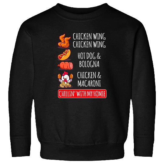 Chicken Wing Chicken Wing Hot Dog And Bologna 2 Sweatshirts
