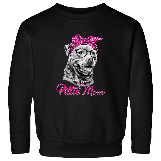 Bully Lover Dog Pittie Mom Pitbull Dog Lovers Mothers Day 23 Pitbull Dog Sweatshirts