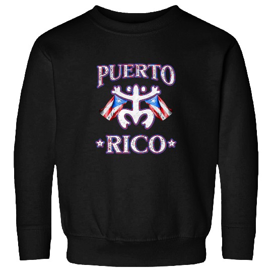 Boricua Gift Bandera de Puerto Rico Flag Boriken Coqui Taino Sweatshirts