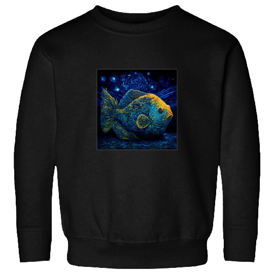 Surrealism Starry Night Rockfish Sweatshirts
