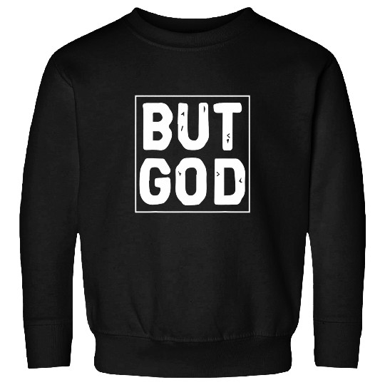 But God Religious Christian Jesus Icon Faith Hope Square Sweatshirts