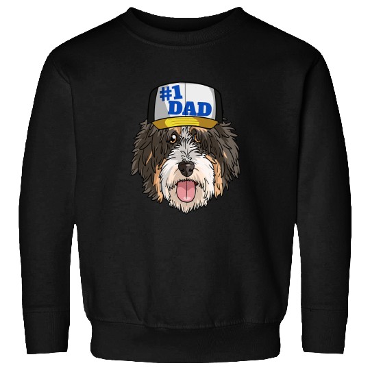 Bernedoodle 1 Dog Dad Fathers Day Sweatshirts