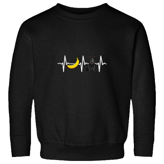 Dog Scottish Terrier Banana Scottish Terrier Heartbeat Dog Lover Sweatshirts