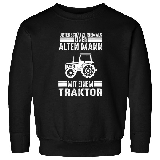 Tractor driving Mens Tractor Grandpa Dad Father Agriculture Farm Fathers Day Sweatshirts
