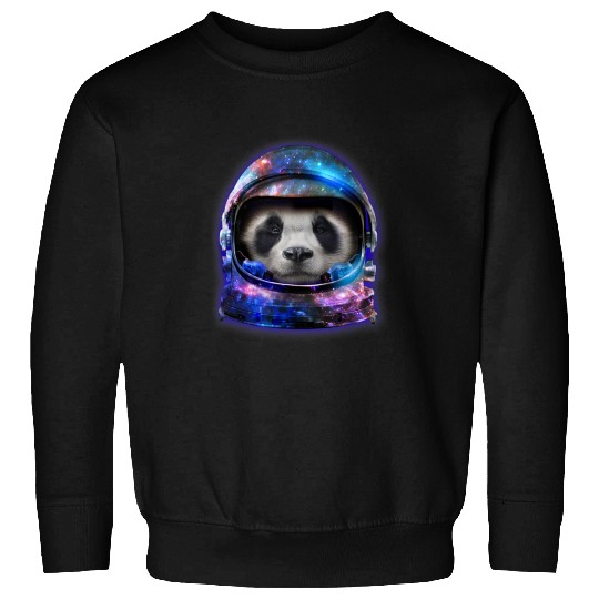 Funny Bear Giant Panda in Space Galaxy Astronaut Helmet Cute Bears Sweatshirts