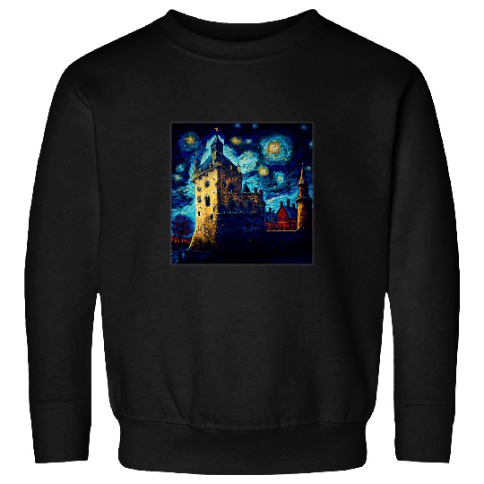 Surrealism Starry Night Tower of London Sweatshirts
