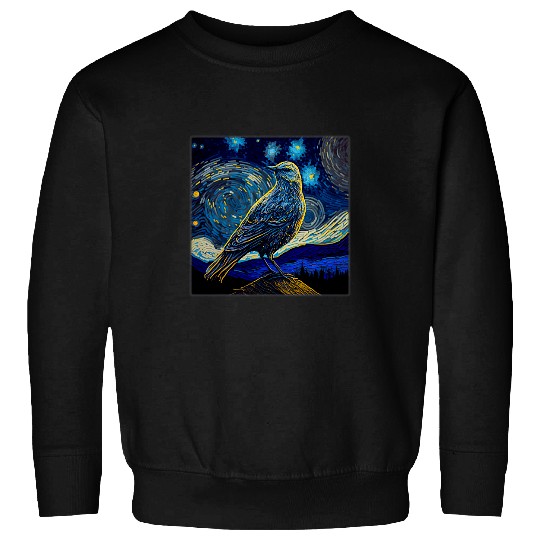 Surrealism Starry Night Mockingbird Sweatshirts