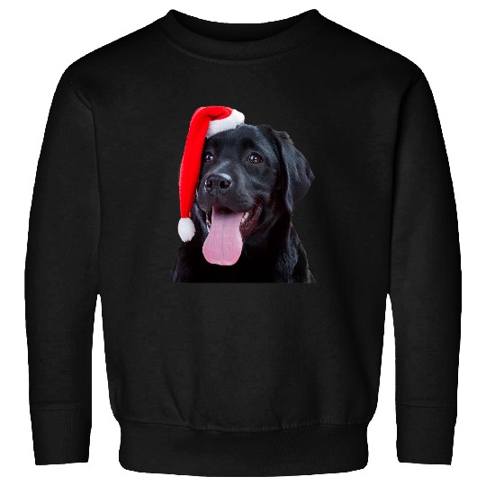 Funny Labrador Lab Dog Black Lab Santa Christmas Dog Funny Labrador Retriever Sweatshirts