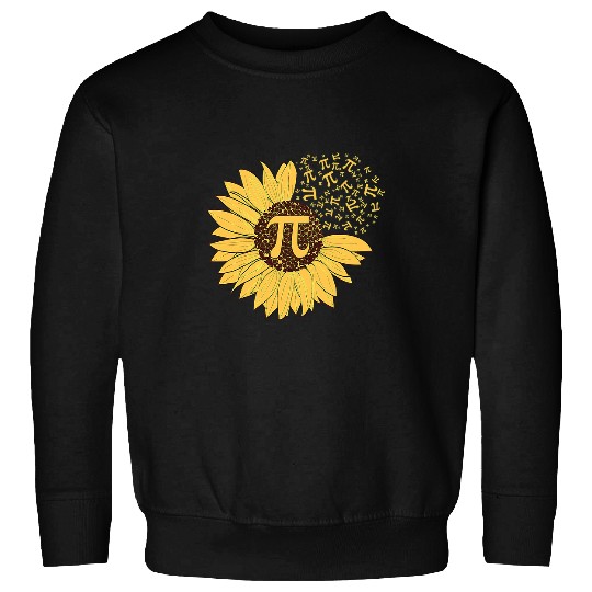 Pi Day Sunflower 314 Pi Number Symbol Math Science Sweatshirts