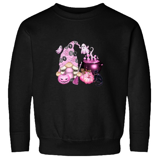 Funny Halloween Pink Gnome Pumpkin Cauldron Cute ghosts 270 Sweatshirts