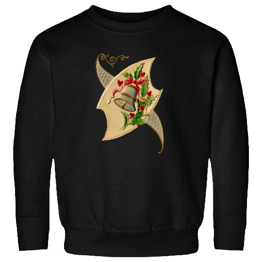 Christmas Silver Bell Holly Illustration 1909 Sweatshirts