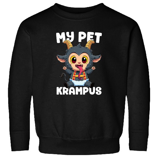 My Pet Krampus Kawaii Evil Baby Krampus Germanic Christmas Sweatshirts