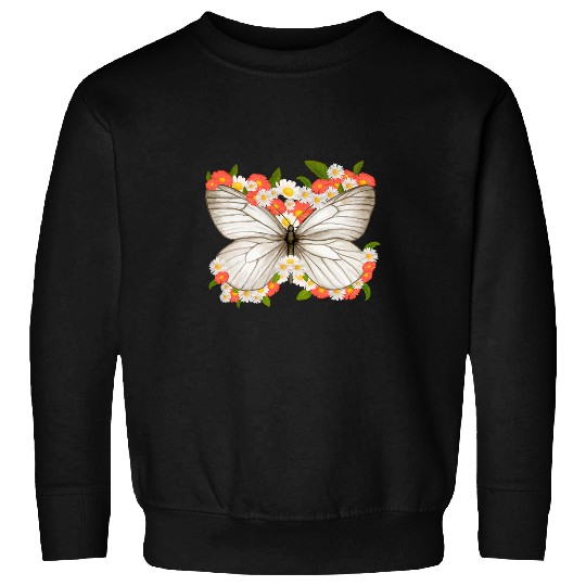 Cute Daisy Butterfly Flower Women Gardening Sweatshirts