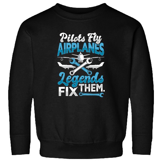 Mens Aircraft Mechanic Design for a aircraft technician 4 Sweatshirts