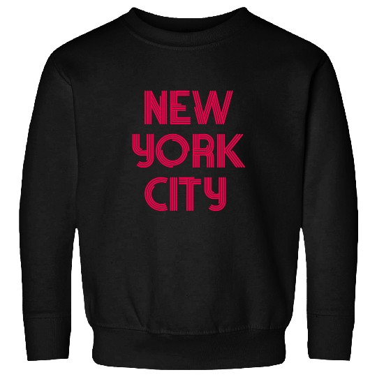 Cool NYC New York City Illustration Wording Graphic Design Sweatshirts