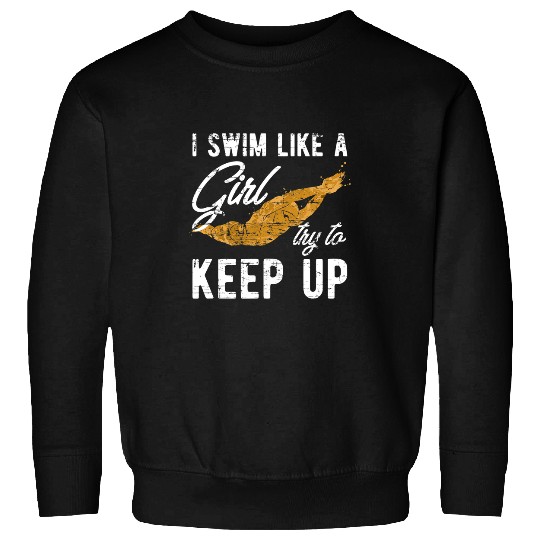 Swimming Pool Aquatic Sport Swimmer Girls Women Swim Practice Swimming Sweatshirts