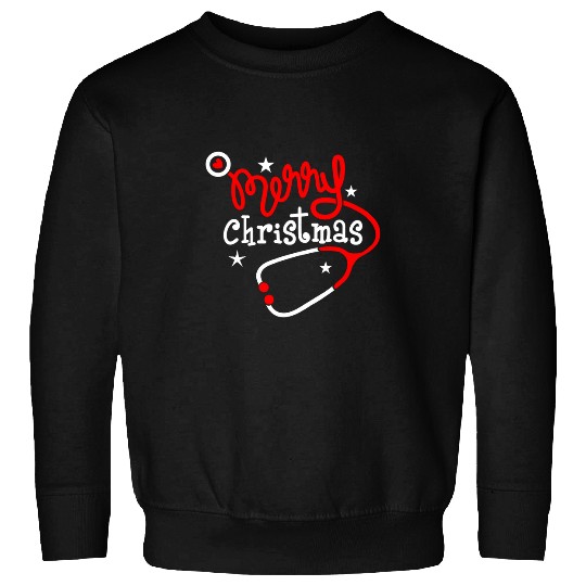 Doctor Stethoscope Gift RN Merry Christmas Nursing Student Sweatshirts