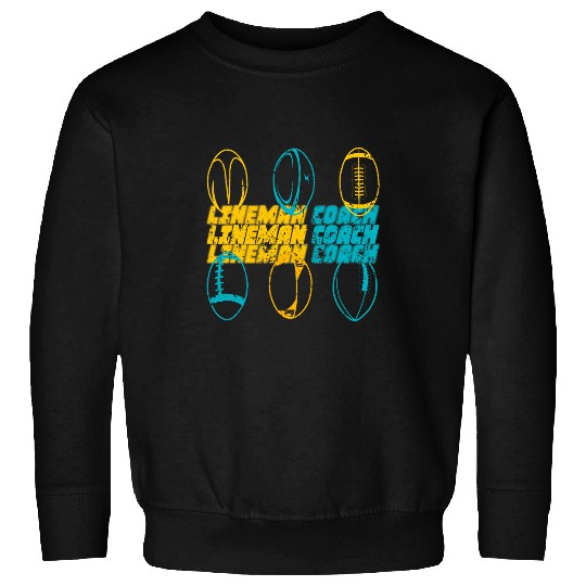 American Football Lineman Coachs 5 Sweatshirts
