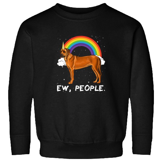 Rainbow Rhodesian Ridgeback Ew People Unicorns Dog Sweatshirts