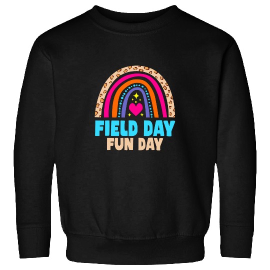 Field Day Rainbow Teacher Student Kids Sweatshirts