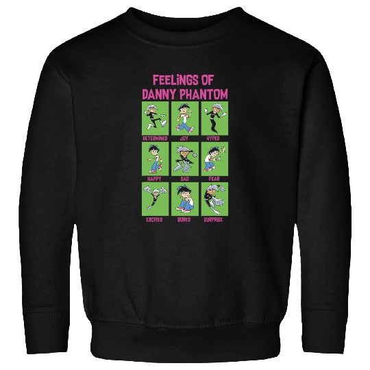 Danny Phantom The Feelings Of Danny Phantom Portrait Grid Sweatshirts