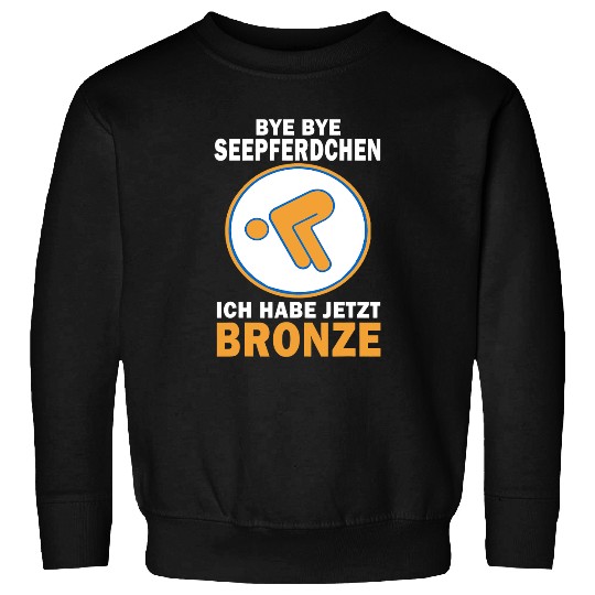 Swimming Pool Bronze Test Passed Swimming Badge Bronze Float 2 8 Sweatshirts