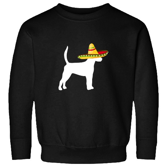 English Foxhound Sombrero Cinco De Mayo Funny Dog Sweatshirts