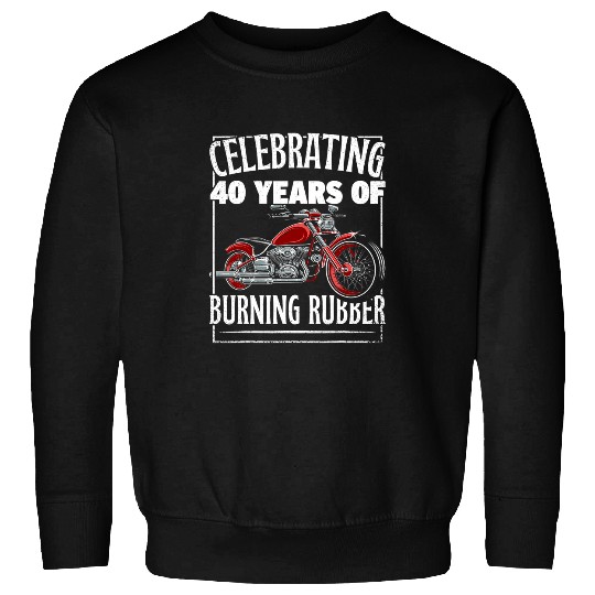 Motocross Biker Old Biker Motorcycle Guy 40th Birthday Born In Year 1983 8 Sweatshirts