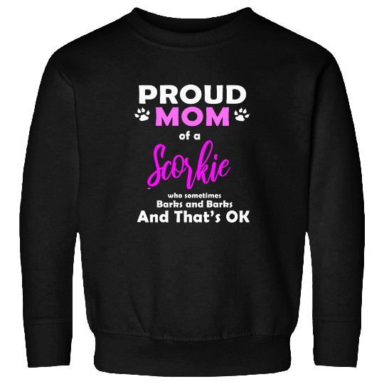 Dog Scottish Terrier Scorkie Mom Dog Love Yorkie Scottish Terrier Sweatshirts