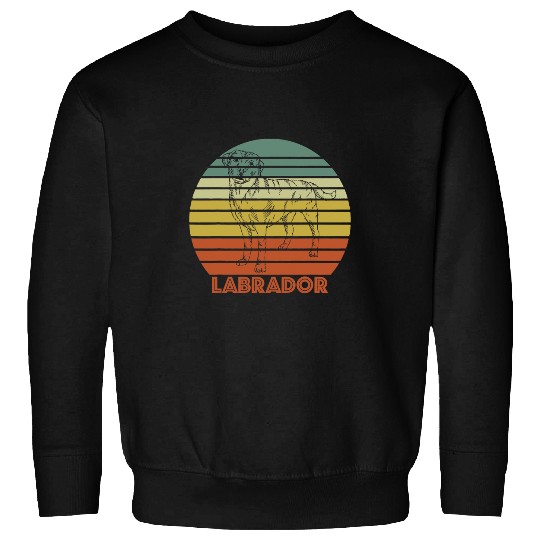 Labrador Lab Dog vintages Retro Dog Labrador Retriever Gifts Black Yellow Lab 3 Sweatshirts
