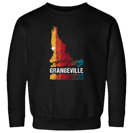 Grangeville Idaho Bear Starry Night Sky Forest Souvenir Sweatshirts